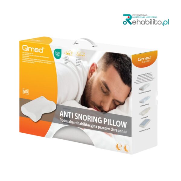 Poduszka rehabilitacyjna przeciw chrapaniu - Anti Snoring Pillow Qmed