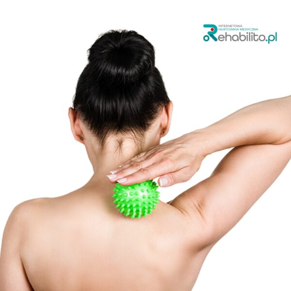 Piłeczka rehabilitacyjna z kolcami - Massage Ball Qmed