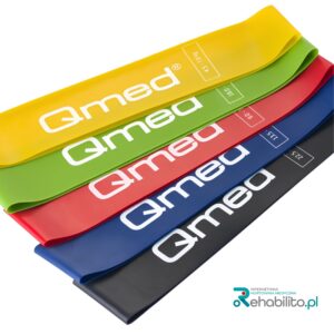 Zestaw taśm do ćwiczeń pętla - Resistance Loop Band Set Qmed