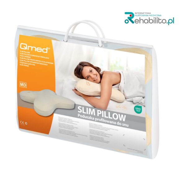 Poduszka ortopedyczna do spania na brzuchu - Slim Pillow Qmed