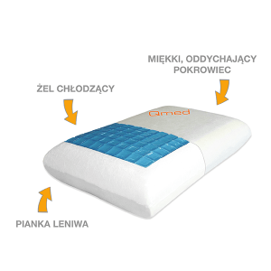 Poduszka ortopedyczna profilowana do snu - Comfort Gel Qmed
