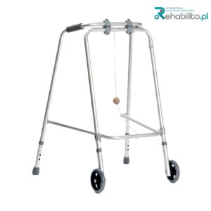 Balkonik aluminiowy z kulką – składany, dwukołowy AR-009 ARmedical