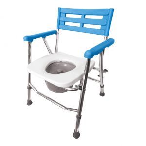 Krzesło toaletowe - prysznicowe aluminiowe składane ARmedical