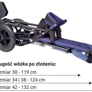 Wózek inwalidzki dziecięcy spacerowy Corzino Patron
