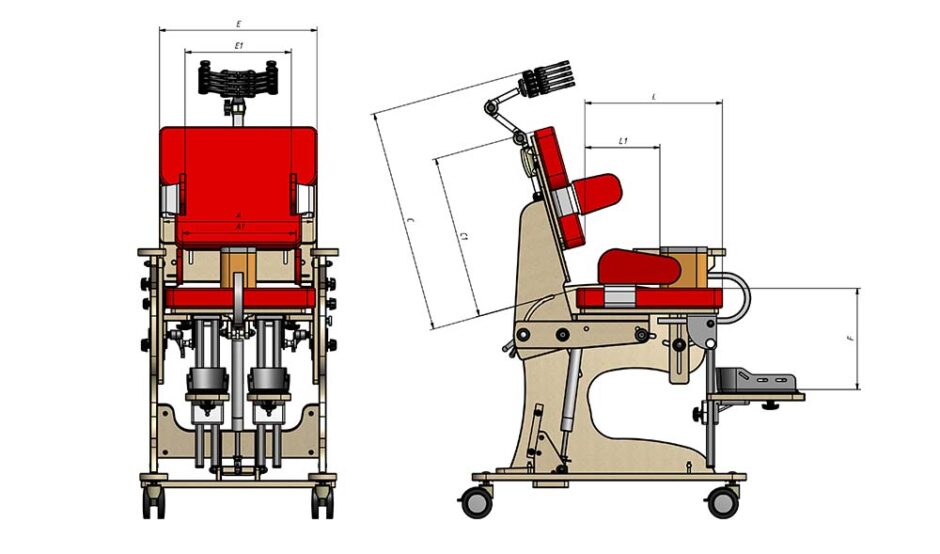 Fotelik rehabilitacyjny Zebra Invento Akces-Med
