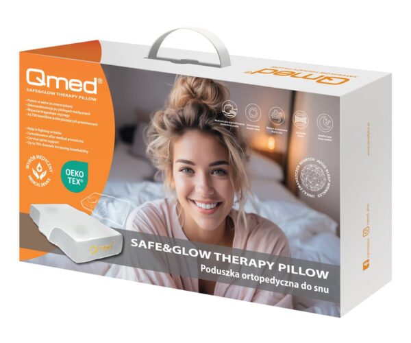 Poduszka ortopedyczna do snu Safe&Glow therapy pillow Qmed