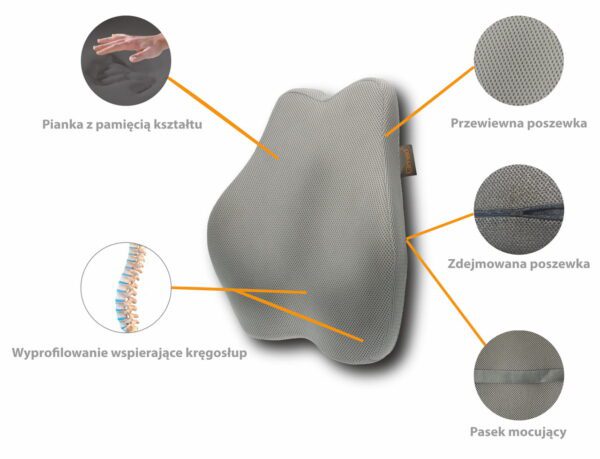 Poduszka lędźwiowa Shape&Rest pillow Qmed