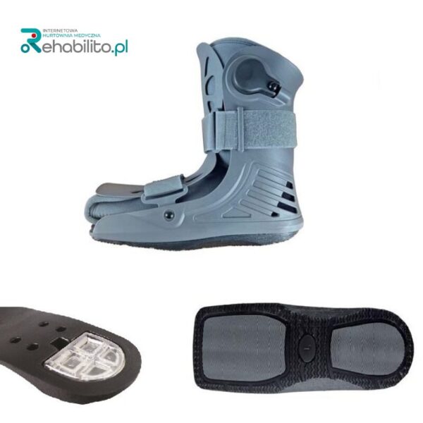 Orteza stopowo-goleniowa, dwukomorowa niska Walker Dual Comfort AR-607 - ARmedical